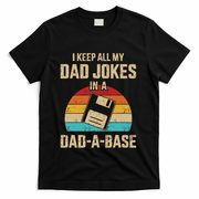 Funny Dad Jokes In Dadabase Vintage T-Shirt
