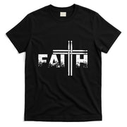 Faith Drum Stick Cross Christian God Jesus Fun Drummer T-Shirt