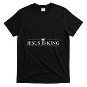 Christian Jesus Is King Design Crown T-Shirt