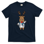 Reindeer Doctor Nurse Stethoscope Medical Christmas PJ T-Shirt