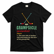 Grampsicle Hockey Grandpa Gift Grandfather Ice Hockey Stick Cute Gift T-Shirt