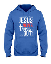 Jesus Never Tapped Out Christian Wrestling Faith Christian T-Shirt