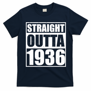 90th Birthday Straight Outta 1936 T-Shirt - Navy Blue