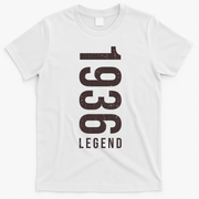 90th Birthday Vintage Legend 1936 T-Shirt - White