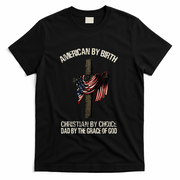 Dad By The Grace Of God Vintage Funny Gift T-Shirt
