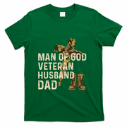 Of God Veteran Husband Dad Christian Jesus Camouflage Gift T-Shirt