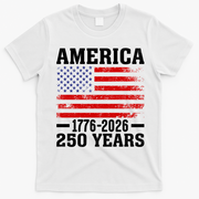 America 1776-2026 250 Years T-Shirt - White