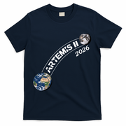 Artemis 11 2026 Back To The Moon Logo T-Shirt - Navy