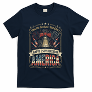 America 250th Anniversary Birthday Vintage T-Shirt - Navy