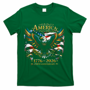 America 250th Anniversary 1776-2026 American Eagle T-Shirt - Green