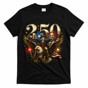 America 250 Ben Franklin Riding Eagle Celebration T-Shirt - Black