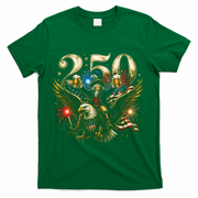 America 250 Ben Franklin Riding Eagle Celebration T-Shirt - Green