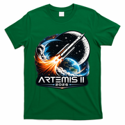Artemis 2 Back To The Moon 2026 T-Shirt - Green