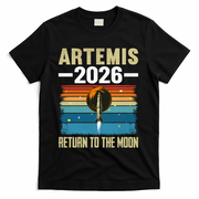 Artemis 2026 Return To The Moon T-Shirt - Black