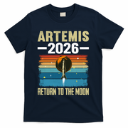 Artemis 2026 Return To The Moon T-Shirt - Navy