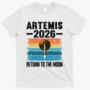 Artemis 2026 Return To The Moon T-Shirt - White