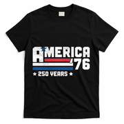 America 250 Years 250th Anniversary USA Birthday 1776 Vintage T-Shirt - Black