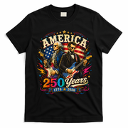 America 250 Years Celebration Presidents T-Shirt - Black
