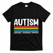 Autism Awareness Acceptance Inspirational T-Shirt - Black