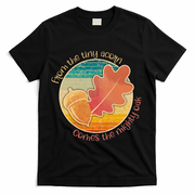 Acorn And Oak Leaf For Nature Lovers T-Shirt - Black
