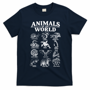 All Animals Of The World Vintage Funny Animal Meme T-Shirt - Navy Blue
