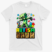 Autism Bruh Dab ASD Awareness Gameing T-Shirt - White