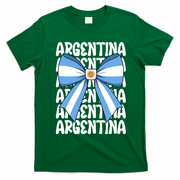 Argentina Bow Graphic Flag Colors T-Shirt - Irish Green