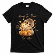 Adorable Baby Monkey Punch T-Shirt - Black