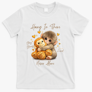 Adorable Baby Monkey Punch T-Shirt - White