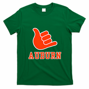 Auburn City Shaka Hand Sign Fans T-Shirt - Irish Green