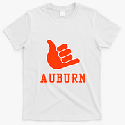 Auburn City Shaka Hand Sign Fans T-Shirt - White