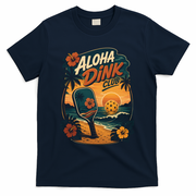 Aloha Dink Club Pickleball Funny T-Shirt - Navy