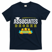 Associates Degree Graduation Senior Celebration Grad Party T-Shirt - Navy