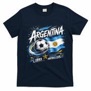 Argentina Football Club Vintage Soccer T-Shirt - Navy Blue