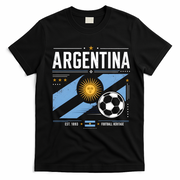 Argentina Football Heritage Vintage Soccer T-Shirt - Black