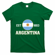 Argentina Flag Sun Emblem Soccer Fans Est 1893 T-Shirt - Irish Green