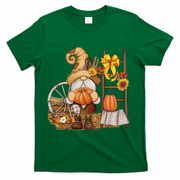 Autumn Gnome Cute Fall Season T-Shirt - Green
