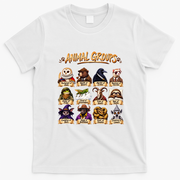 Animal Groups Unveiled Educational Wildlife T-Shirt - White