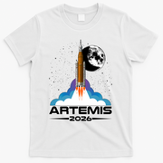 Artemis II 2026 Moon Mission T-Shirt - White