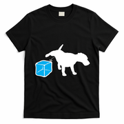 Anti ICE Funny Dog Peeing On ICE T-Shirt - Black