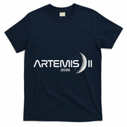 Artemis II Launch To The Moon Space Mission 2026 T-Shirt - Navy