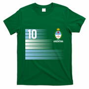 Argentina Jersey Number 10 Soccer Fan T-Shirt - Irish Green