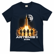 Artemis Launch To The Moon Astronaut Explorer T-Shirt - Navy
