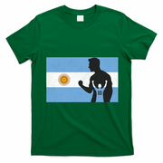 Argentina Number 10 Flag Soccer Player T-Shirt - Irish Green