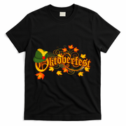 Autumn Oktoberfest Fall Leaves T-Shirt - Black