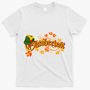 Autumn Oktoberfest Fall Leaves T-Shirt - White