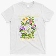 All Plants Are Edible Nature Lover's Botanical Guide T-Shirt - White