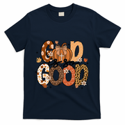 Autumn Pumpkin Christian Thanksgiving Faith God Is So Good T-Shirt - Navy
