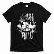 Anthropologist Power Flag Anthropology Student T-Shirt - Black