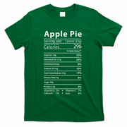 Apple Pie Nutrition Facts Label Costume Thanksgiving T-Shirt - Green